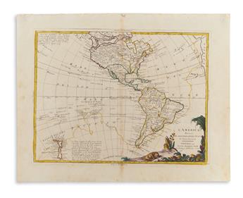 (AMERICAS.) Zatta, Antonio. Two double-page engraved maps of American geography.